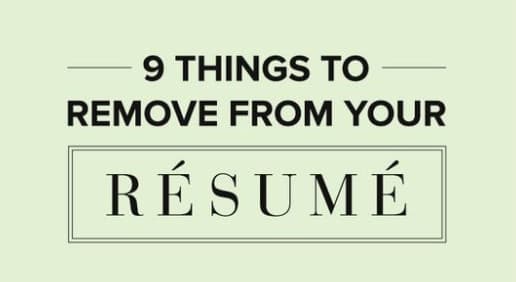Loại bỏ 9 điều này khỏi CV của bạn ngay hôm nay