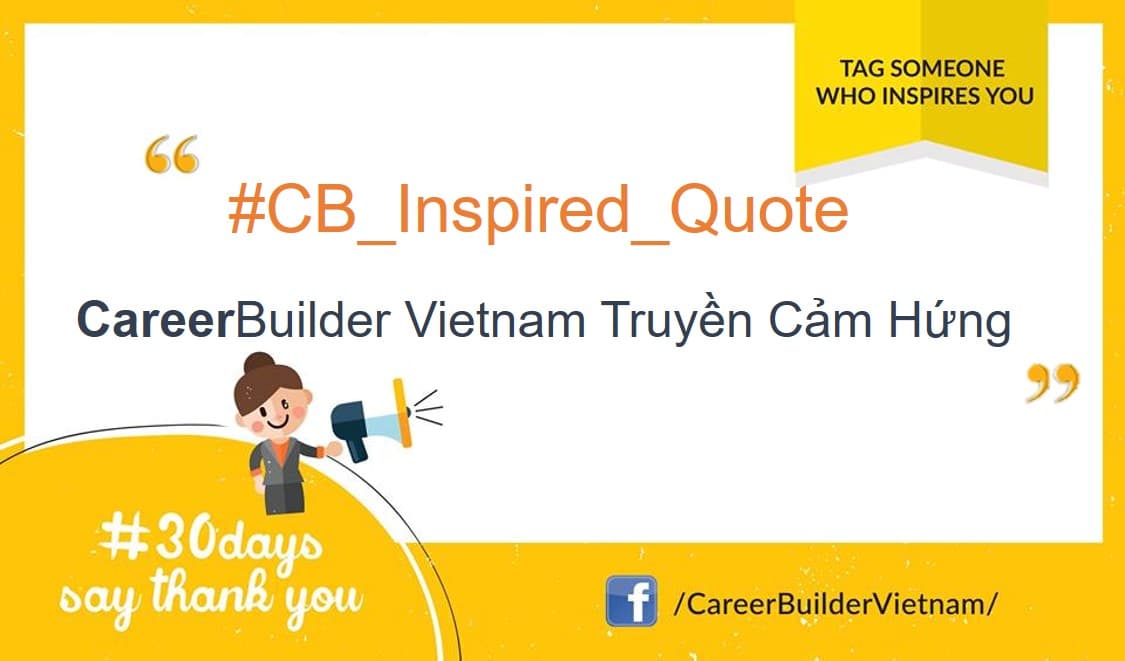 #CB_Inspired_Quote: CareerViet Vietnam truyền cảm hứng