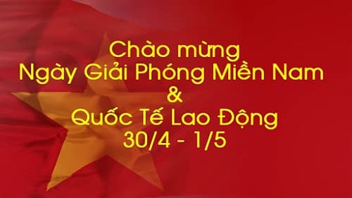 Lễ 30-4, 1-5, người lao động được nghỉ 4 ngày liên tiếp