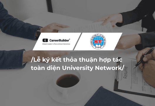 Lễ ký kết hợp tác cổng thông tin việc làm trường ĐH Kinh tế - Kỹ thuật Bình Dương (BETU)