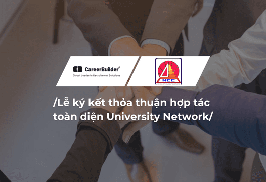 Lễ ký kết hợp tác Cổng thông tin việc làm Trường Cao đẳng Xây dựng Thành phố Hồ Chí Minh (HCC)