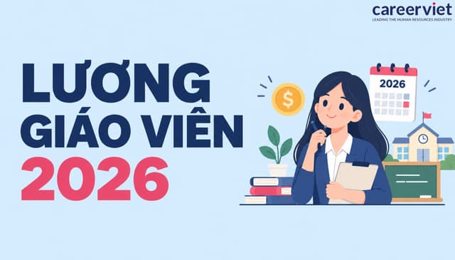Bảng lương giáo viên các cấp mới năm học 2026 & cách tính hệ số